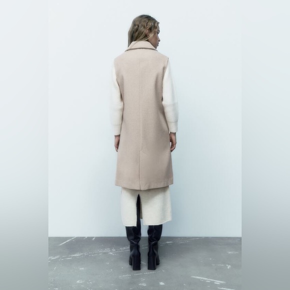 ZARA LONG WAISTCOAT - Picture 3 of 16